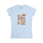 Book Lovers' Softstyle Tee, Cute Reading Shirt, Literary Gift for Her, Bookworm Apparel, Funny Quote Top