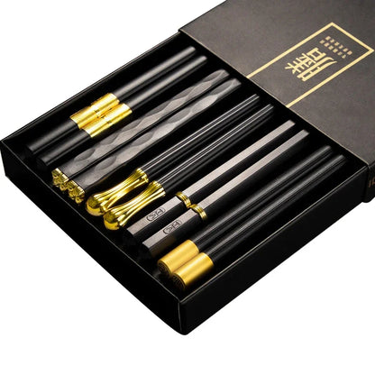 5Pairs High Quality Japanese Non-Slip Chopsticks