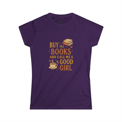 Book Lovers' Softstyle Tee, Cute Reading Shirt, Literary Gift for Her, Bookworm Apparel, Funny Quote Top