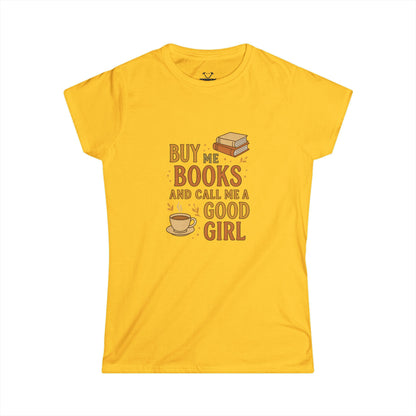 Book Lovers' Softstyle Tee, Cute Reading Shirt, Literary Gift for Her, Bookworm Apparel, Funny Quote Top