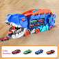 New Product Folding Dinosaur Transporter Car Competitive Game Roll to Eat Car Vehicle Racing Track with Mini Car Kid Gift Toy