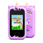 Kids Smart Phone Toys for Girls Unicorns Gifts 2.8 Inch Touchscreen Dual Camera Music Player Learn Toys Christmas Birthday Gift